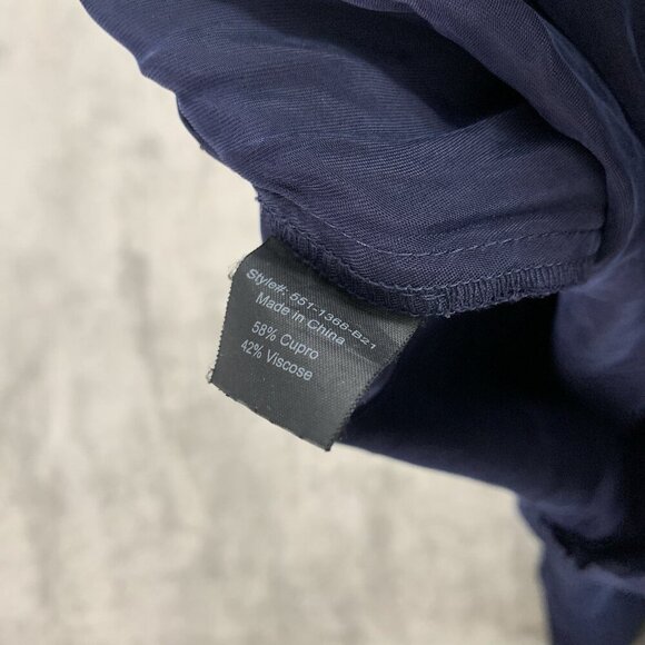 Jenni Kayne Pants Womens XS Navy Blue Rio Elastic Waist Drawstring Cupro Casual - Picture 9 of 12